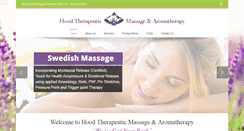 Desktop Screenshot of hoodtherapeuticmassage.com
